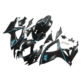 Amotopart 2006-2007 Suzuki GSXR 600/750 Matte Black&Blue Fairing Kit