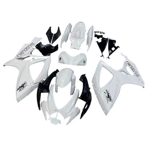 Amotopart 2006-2007 Kit carena Suzuki GSXR 600/750 White Style2