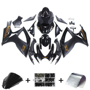 Amotopart 2006-2007 Suzuki GSXR 600/750 Matte Black&Orange Fairing Kit