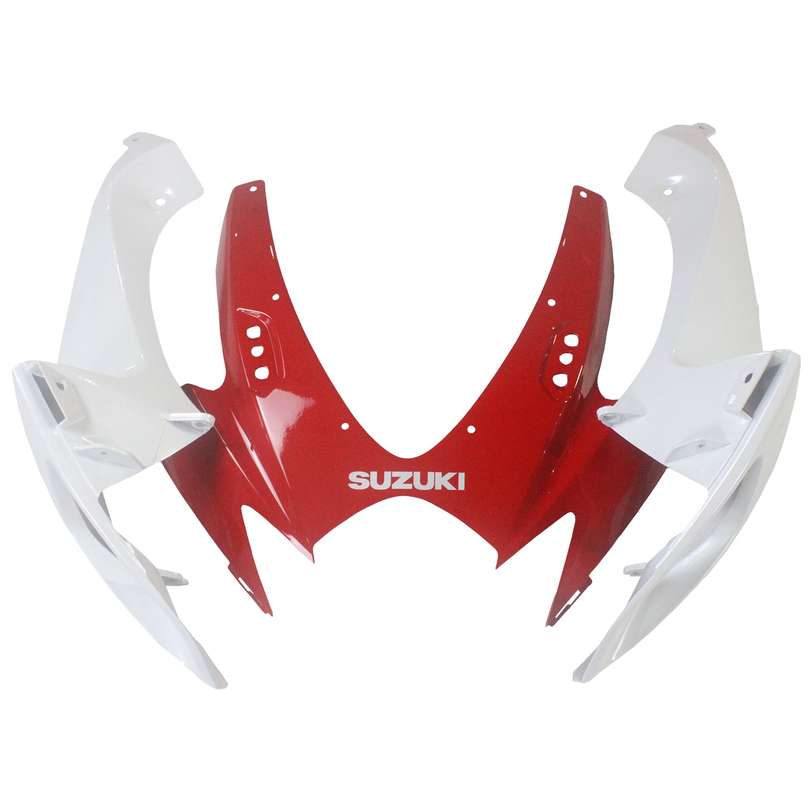 Amotopart 2006-2007 Suzuki GSXR 600/750 Kit de carenado rojo y blanco perla