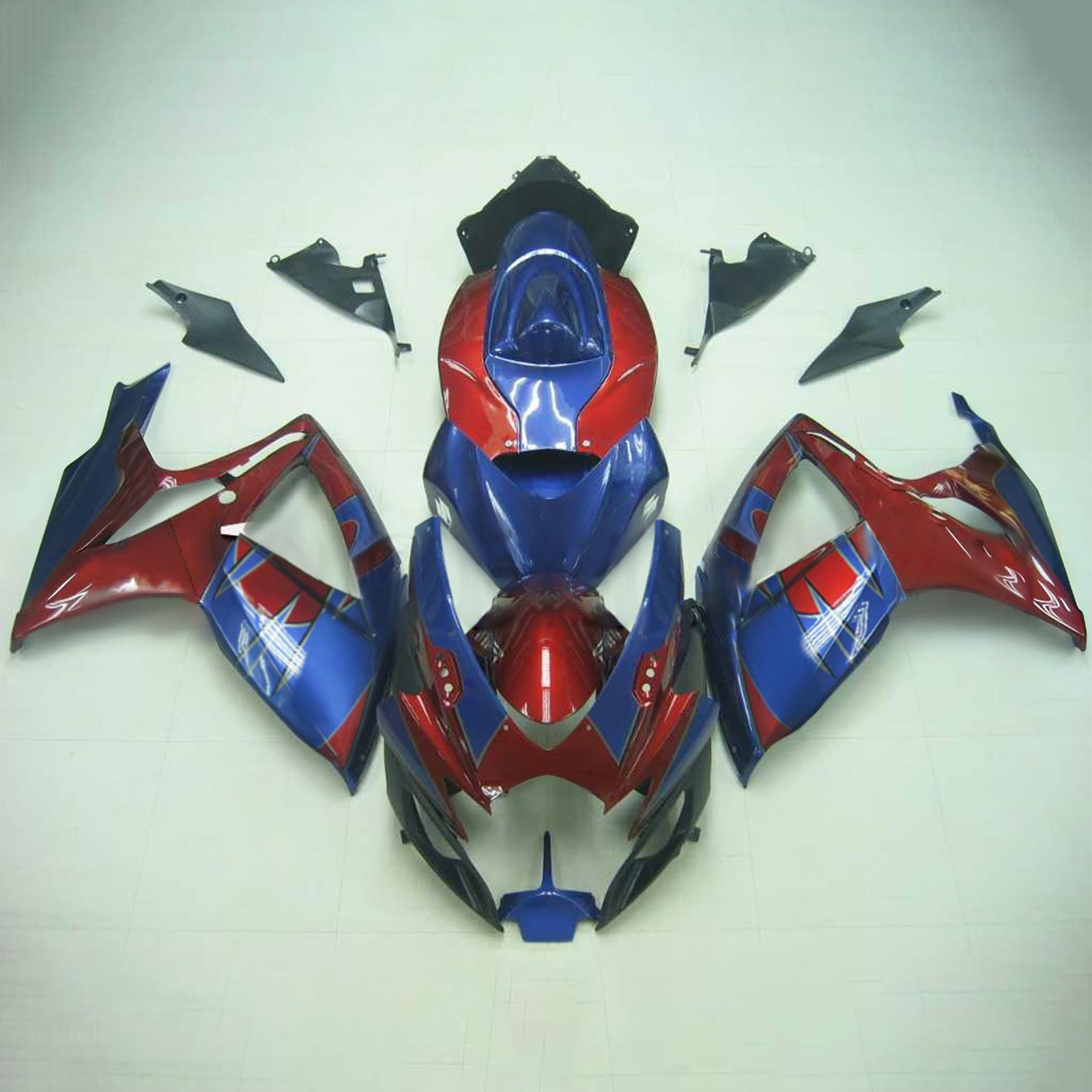 Amotopart 2006-2007 Suzuki GSXR 600/750 Blu Lucido&RKit di carenatura ed