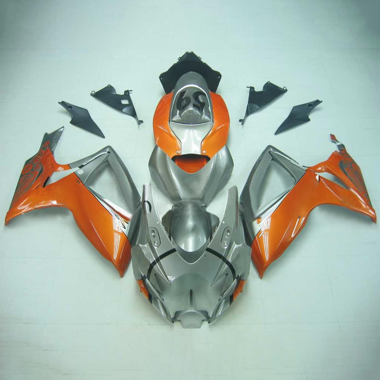Amotopart 2006-2007 Suzuki GSXR 600/750 Jordan Grey&OKit di carenatura per gamma