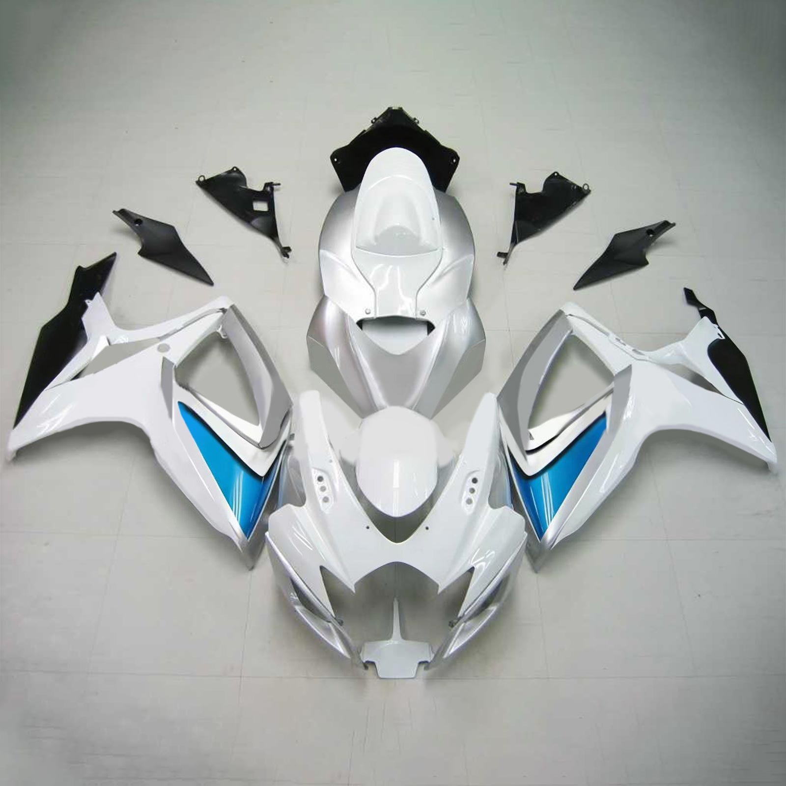 Amotopart 2006-2007 Suzuki GSXR 600/750 Bianco&SKit di carenatura fegato