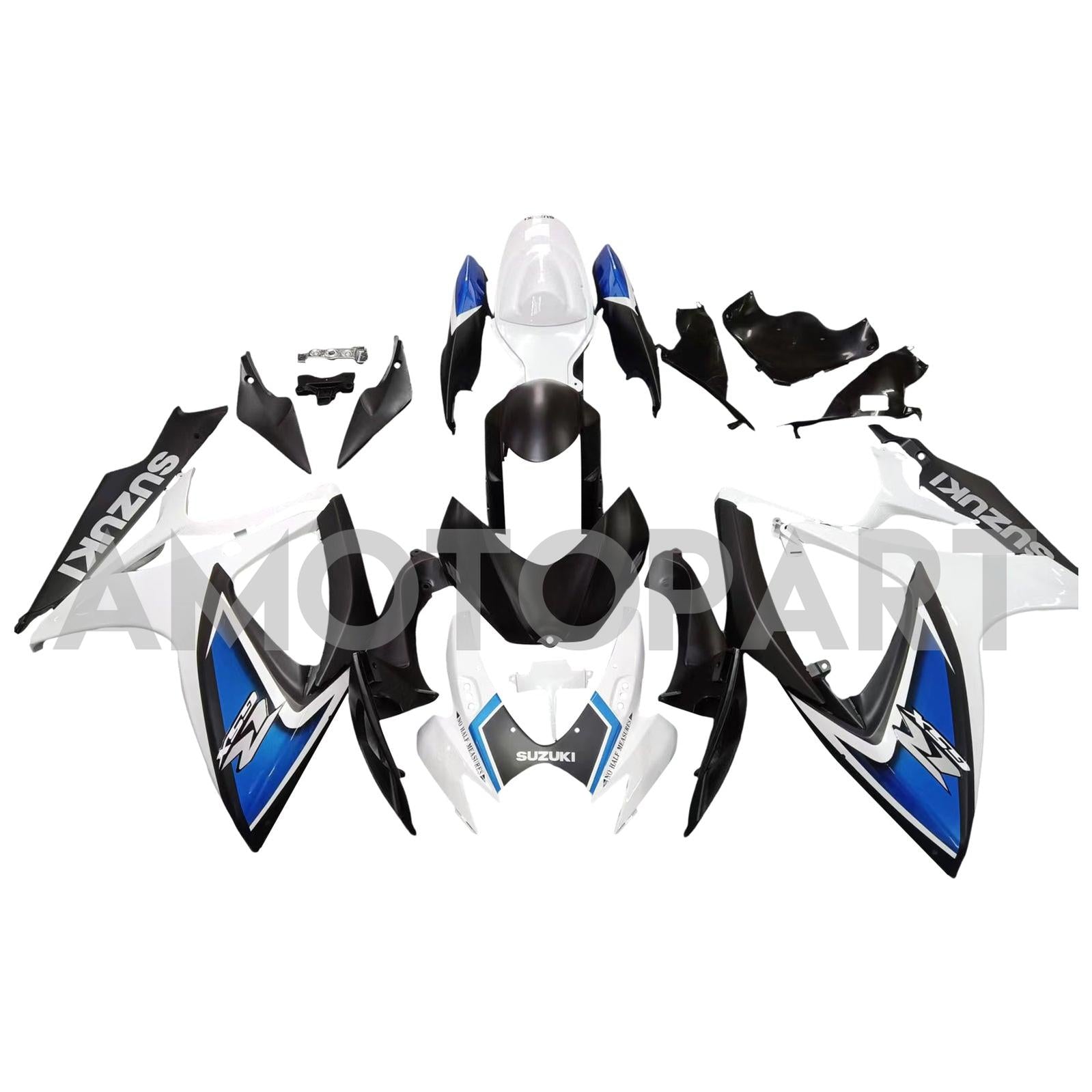 Amotopart 2006-2007 Suzuki GSXR 600/750 Blue&White Style6 Fairing Kit