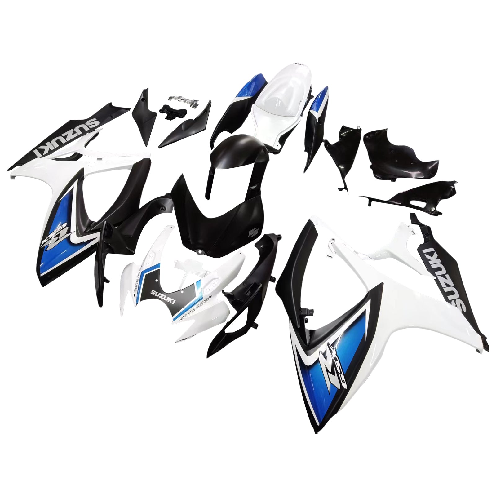 Amotopart 2006-2007 Suzuki GSXR 600/750 Blue&White Style6 Fairing Kit