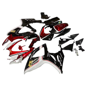 Amotopart 2006-2007 Kit carena Suzuki GSXR 600/750 Nero e Rosso