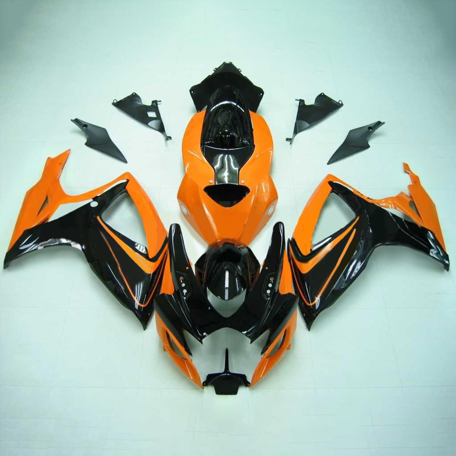 Amotopart 2006-2007 Suzuki GSXR 600/750 Arancione&BKit carenatura Black