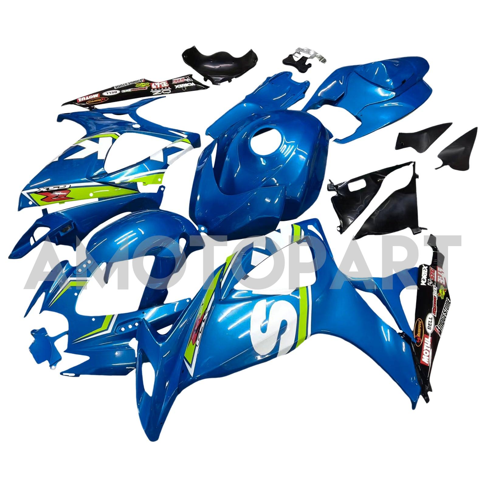Amotopart 2006-2007 SUZUKI GSXR 600/750 K6 Blue&Yellow Fairing Kit