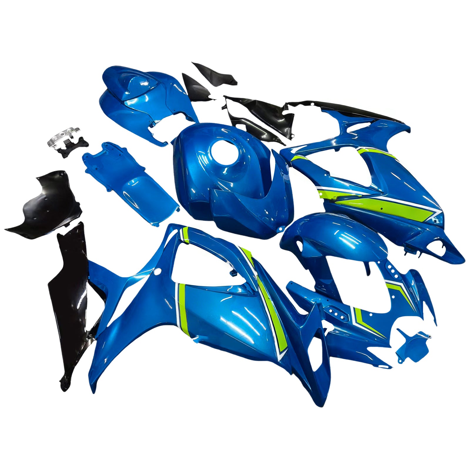 Amotopart 2006-2007 SUZUKI GSXR 600/750 K6 Blue&Yellow Fairing Kit