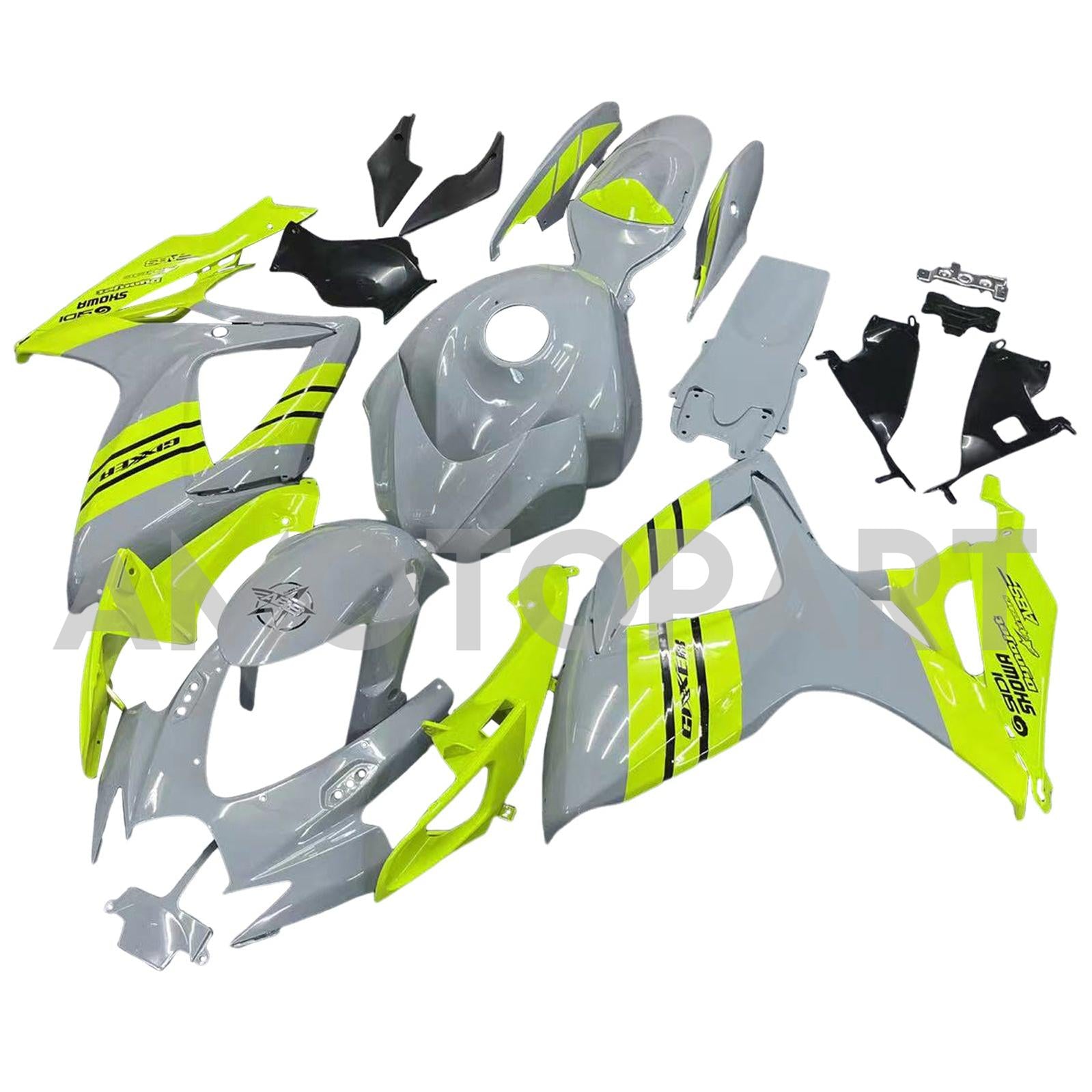 Amotopart 2006-2007 SUZUKI GSXR 600/750 K6 Grey&Yellow Fairing Kit