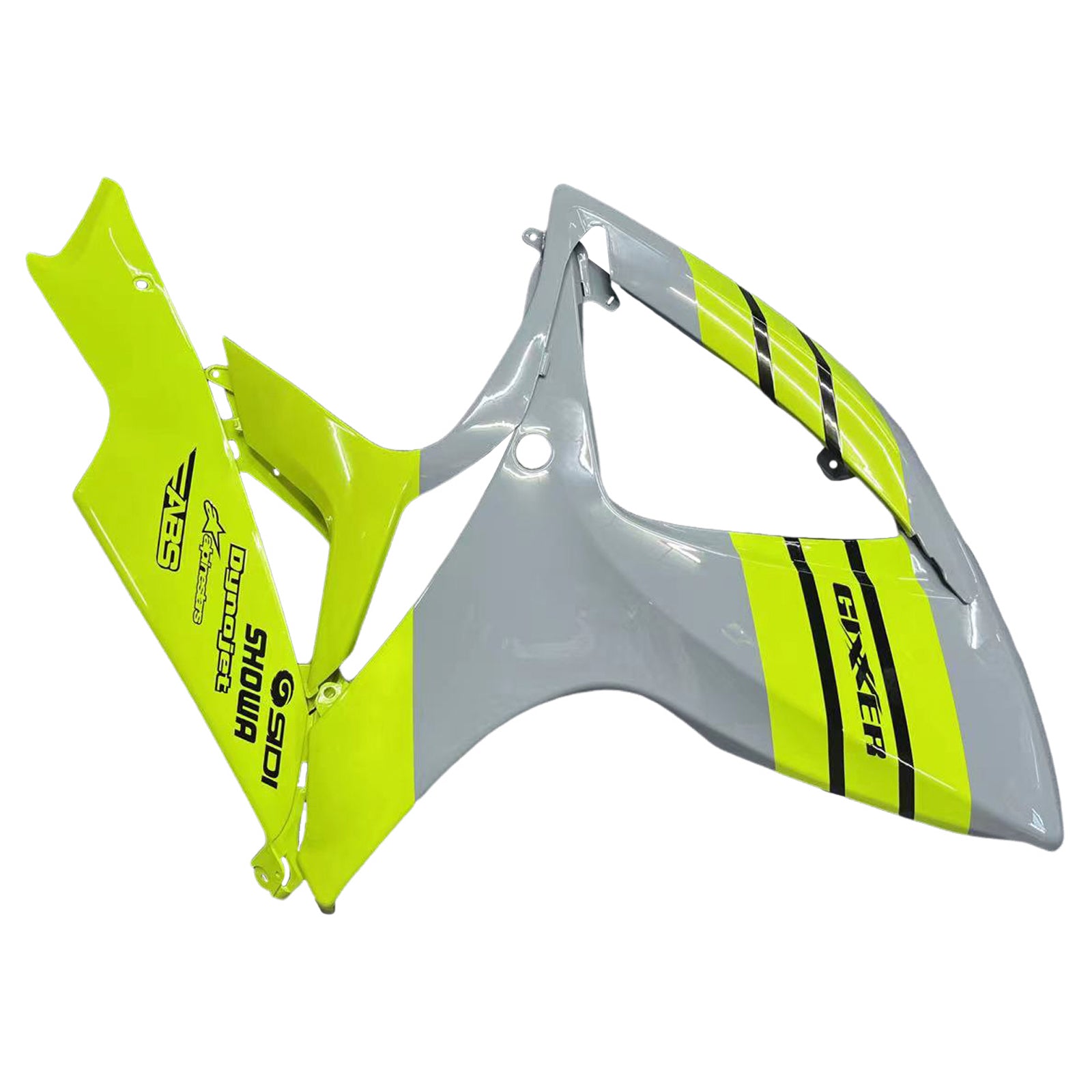 Amotopart 2006-2007 Suzuki GSXR 600/750 K6 Gray & Yellow Fairing Kit