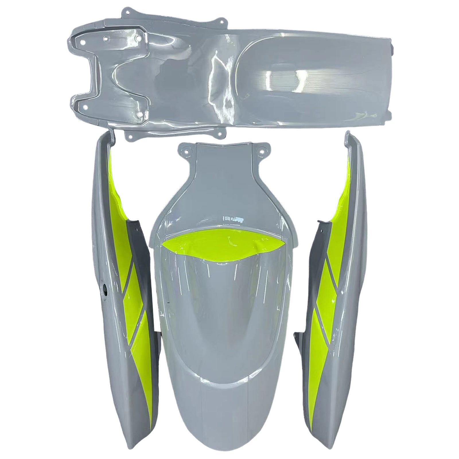 Amotopart 2006-2007 Suzuki GSXR 600/750 K6 Gray & Yellow Fairing Kit