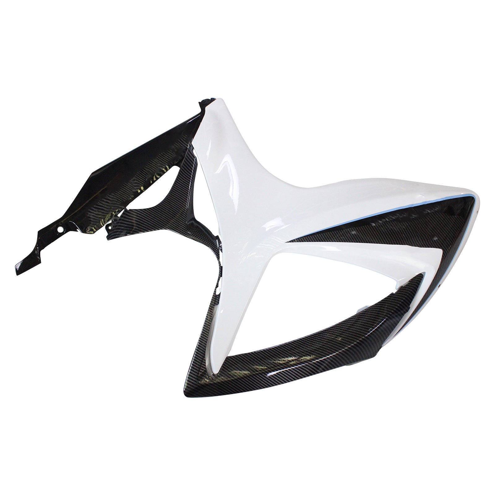 Amotopart 2006-2007 スズキ GSXR 600/750 K6 カーボンファイバー ブラック&ホワイト フェアリングキット