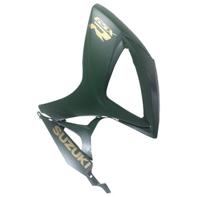 Amotopart 2006-2007 K6 GSXR 600/750 Suzuki Matte Green with Gold Logo Fairing kit