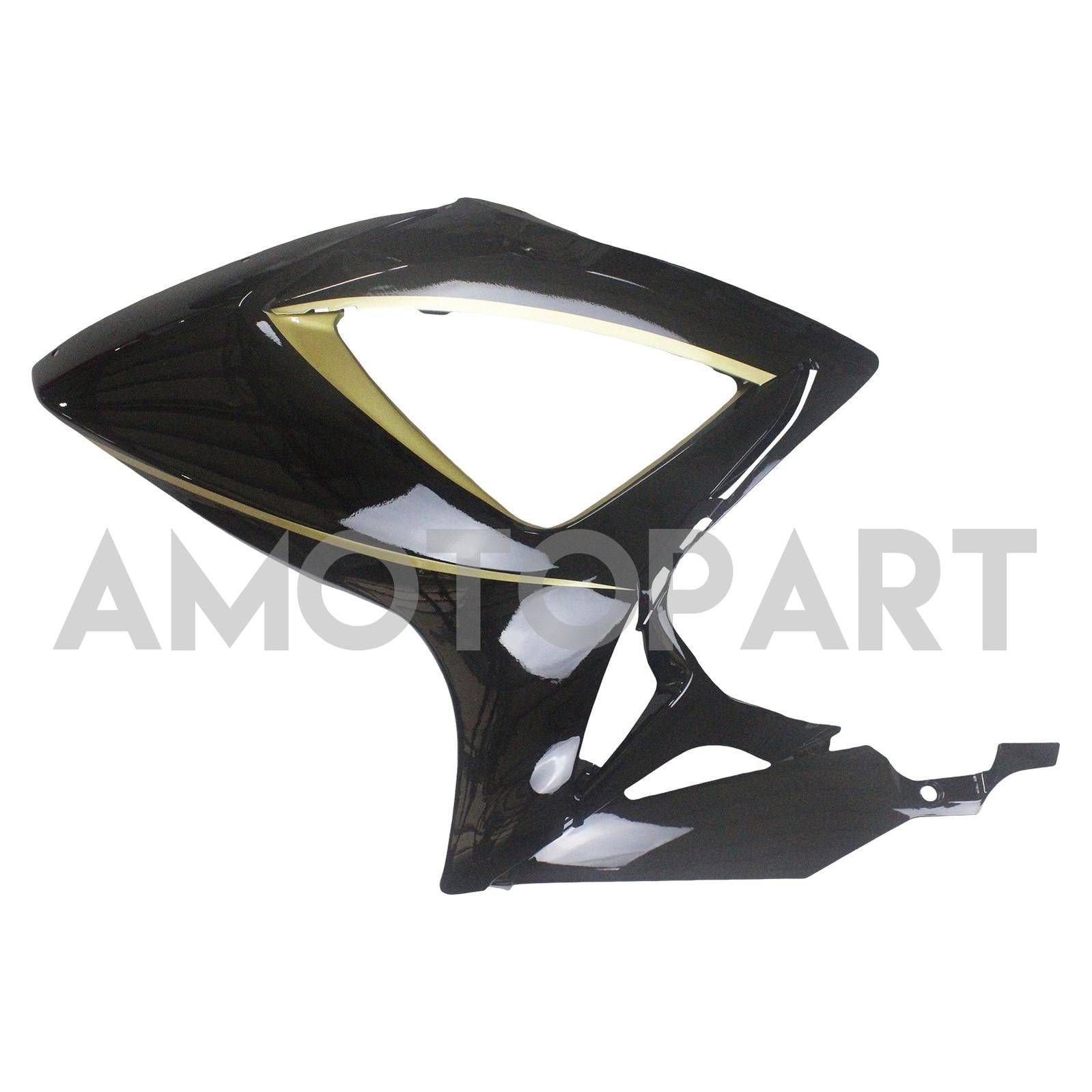Amotopart 2006-2007 K6 GSXR 600/750 Suzuki Gloss Black with Gold Stripe Fairing kit