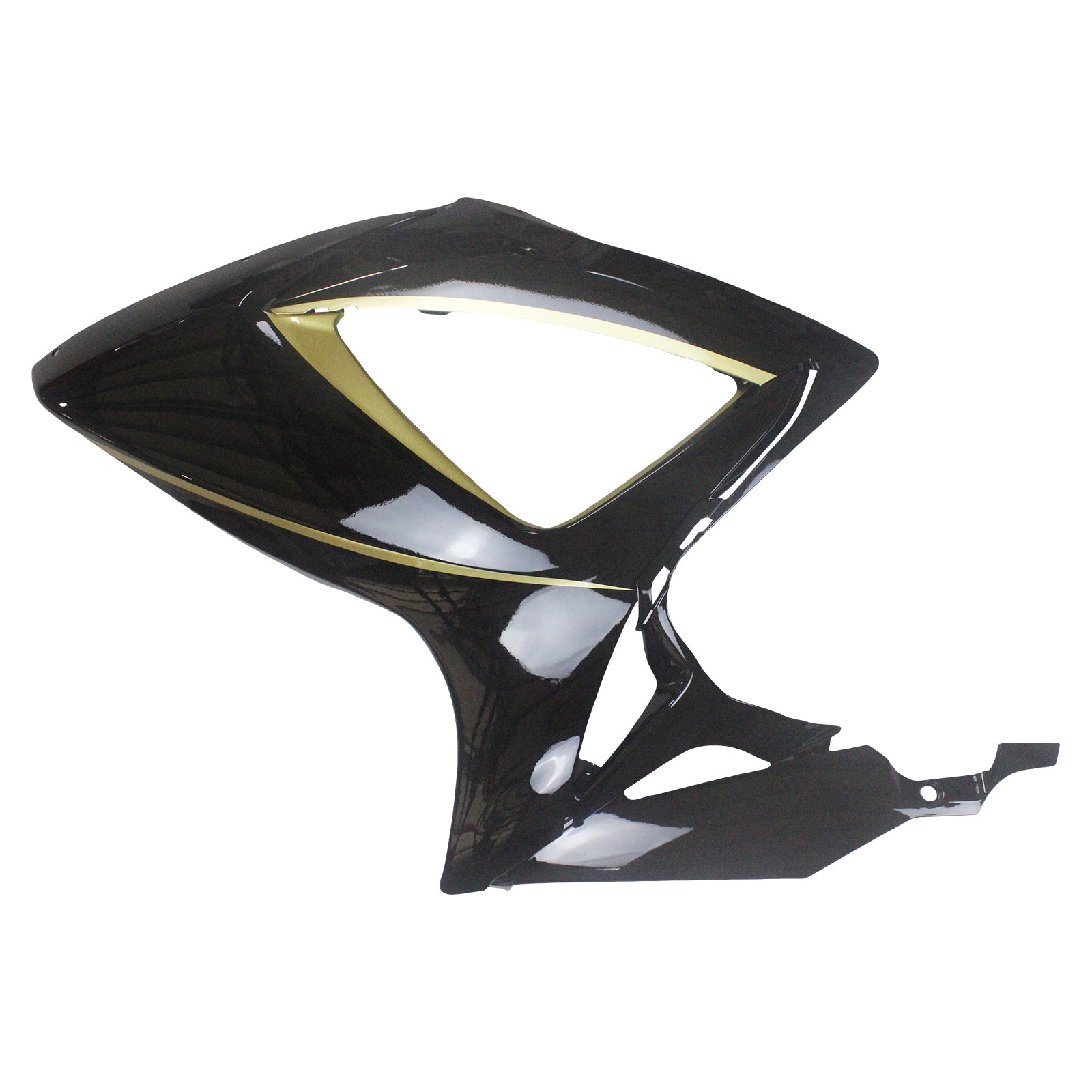 Amotopart 2006-2007 K6 GSXR 600/750 Suzuki Gloss Black with Gold Stripe Fairing kit