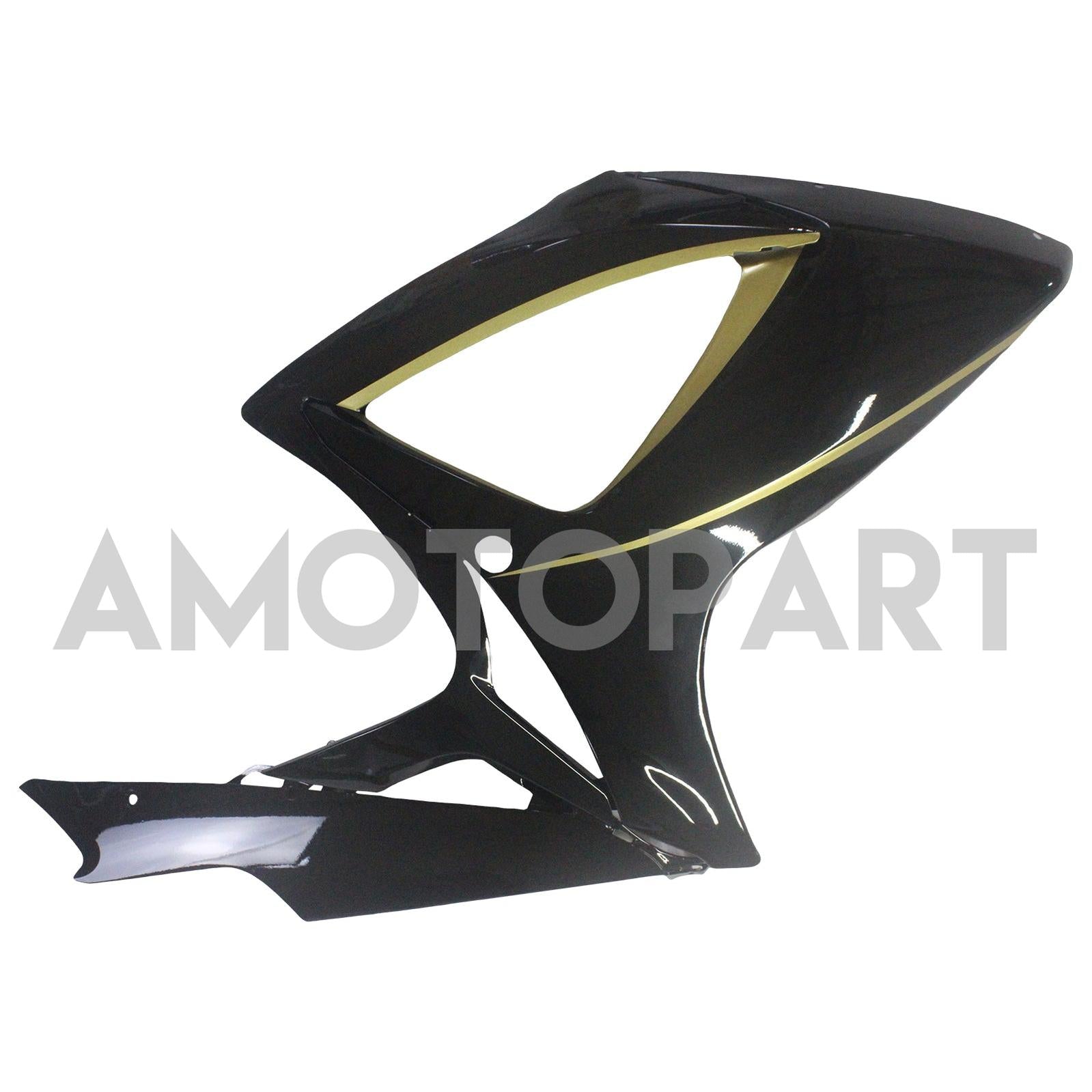 Amotopart 2006-2007 K6 GSXR 600/750 Suzuki Gloss Black with Gold Stripe Fairing kit