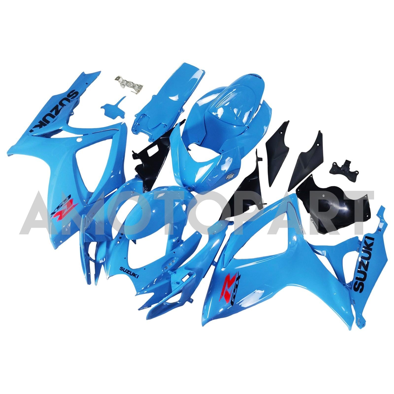 Amotopart 2006-2007 K6 GSXR 600/750 Suzuki Gloss Blue Fairing kit