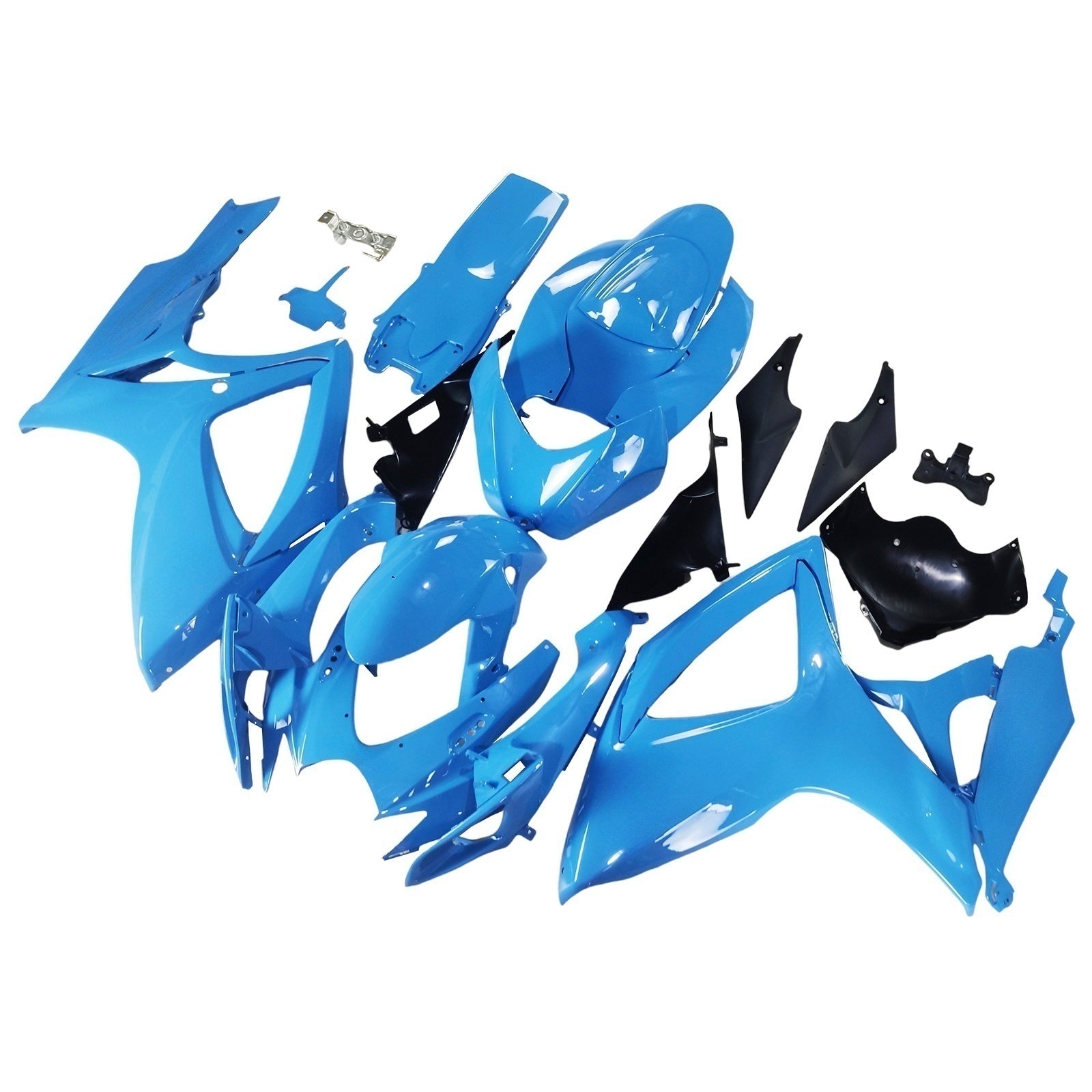 Amotopart 2006-2007 K6 GSXR 600/750 Suzuki Gloss Blue Fairing Kit