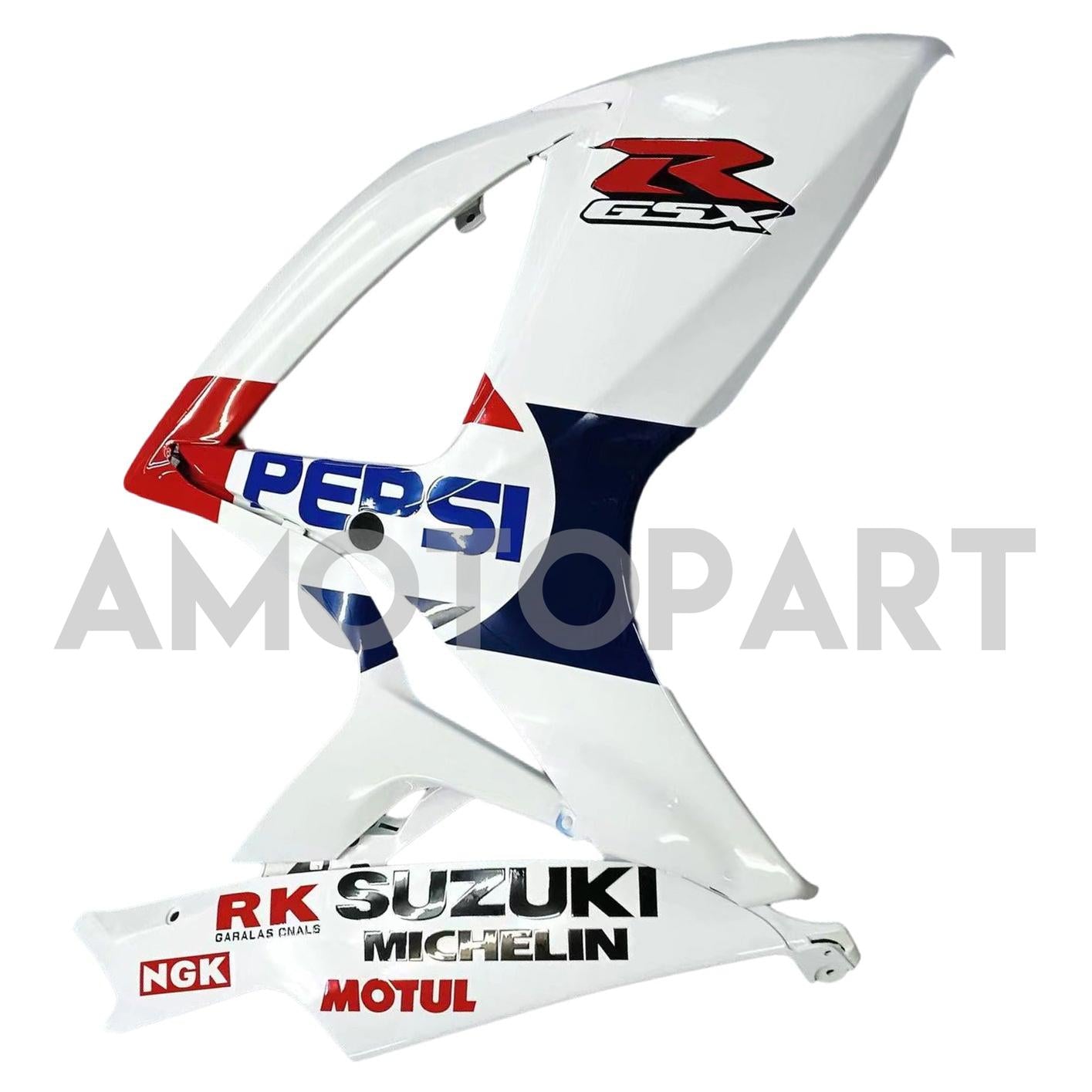 Amotopart 2006-2007 K6 GSXR 600/750 Suzuki Bianco con kit carena rossa