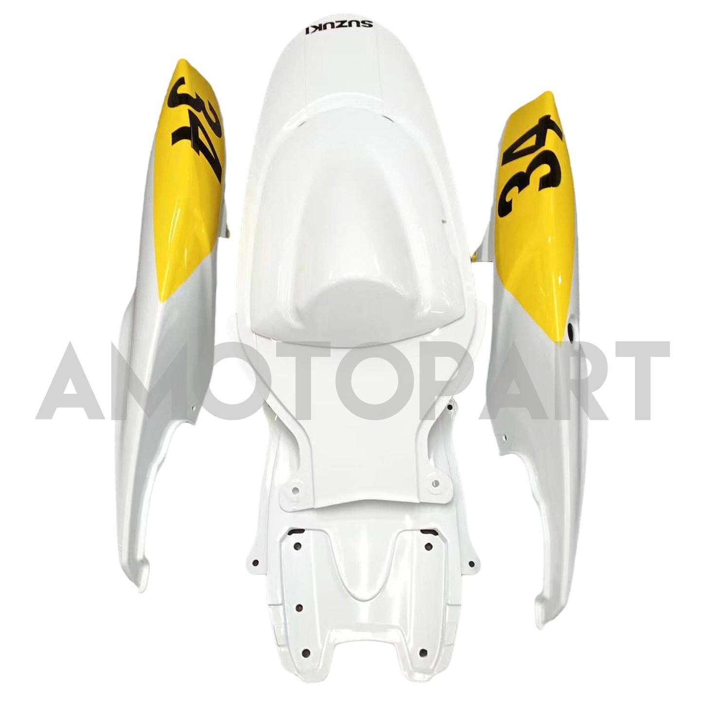 Amotopart 2006-2007 K6 GSXR 600/750 Suzuki Bianco con kit carena rossa