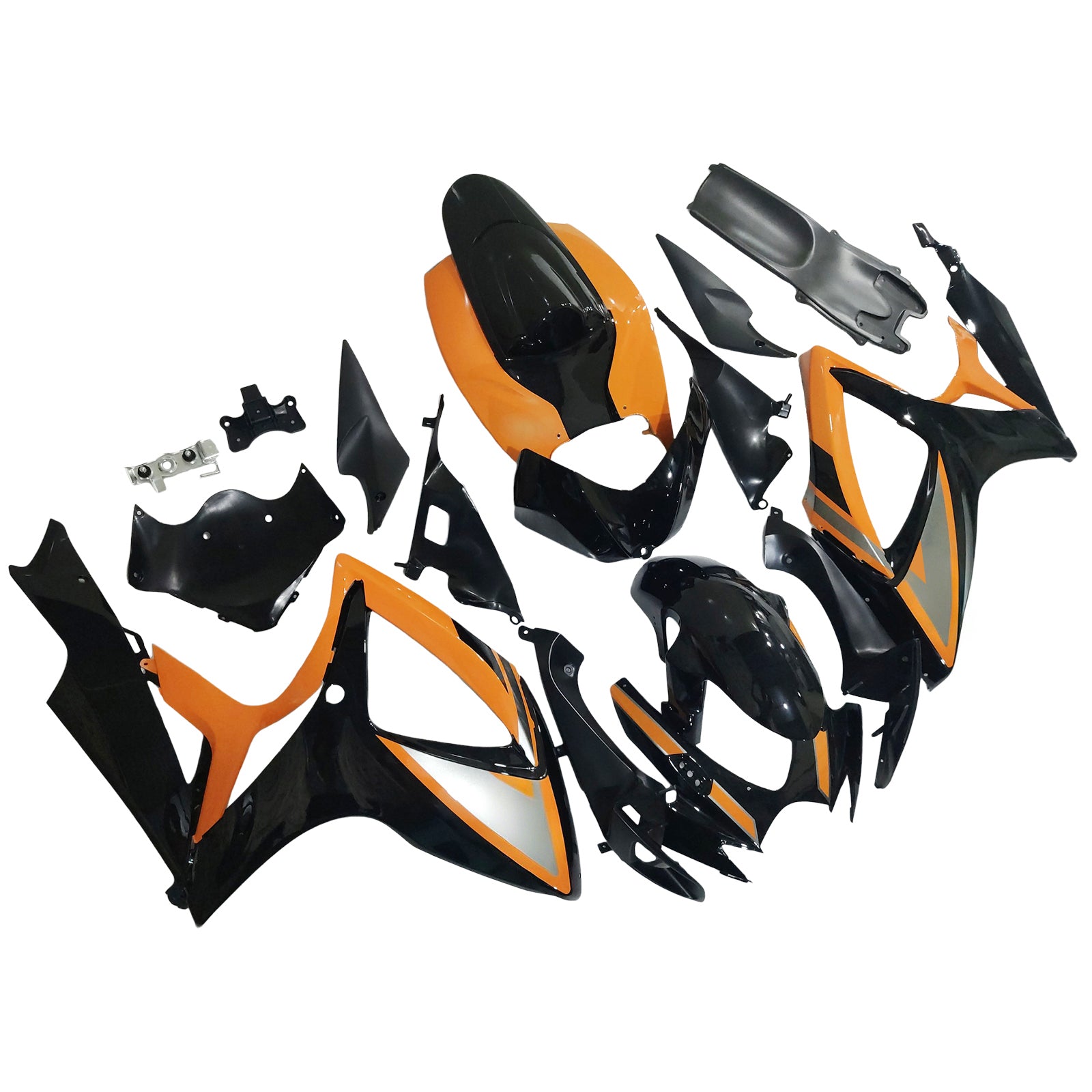Amotopart 2006-2007 K6 GSXR 600/750 Suzuki Black&Orange Fairing kit