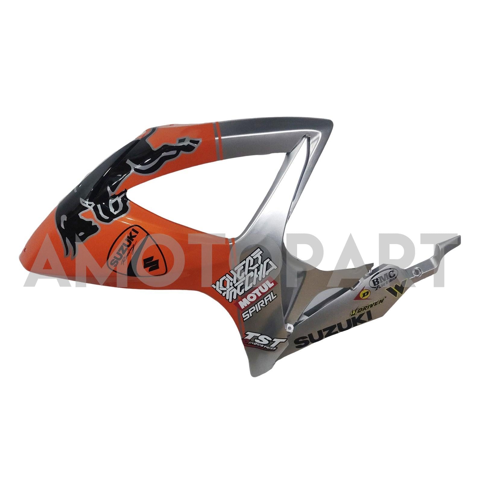 Amotopart 2006–2007 Suzuki GSXR 600/750 Bull Orange Sliver Verkleidungsset