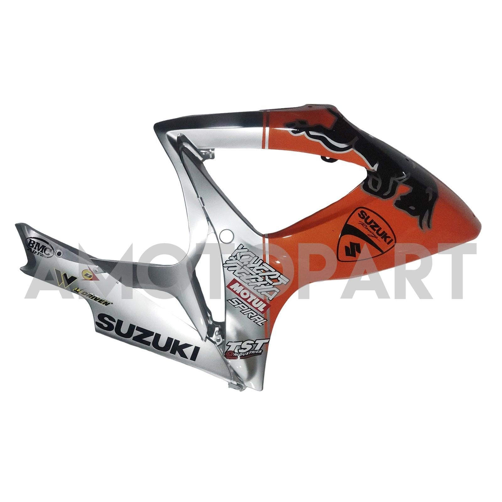 Amotopart 2006–2007 Suzuki GSXR 600/750 Bull Orange Sliver Verkleidungsset