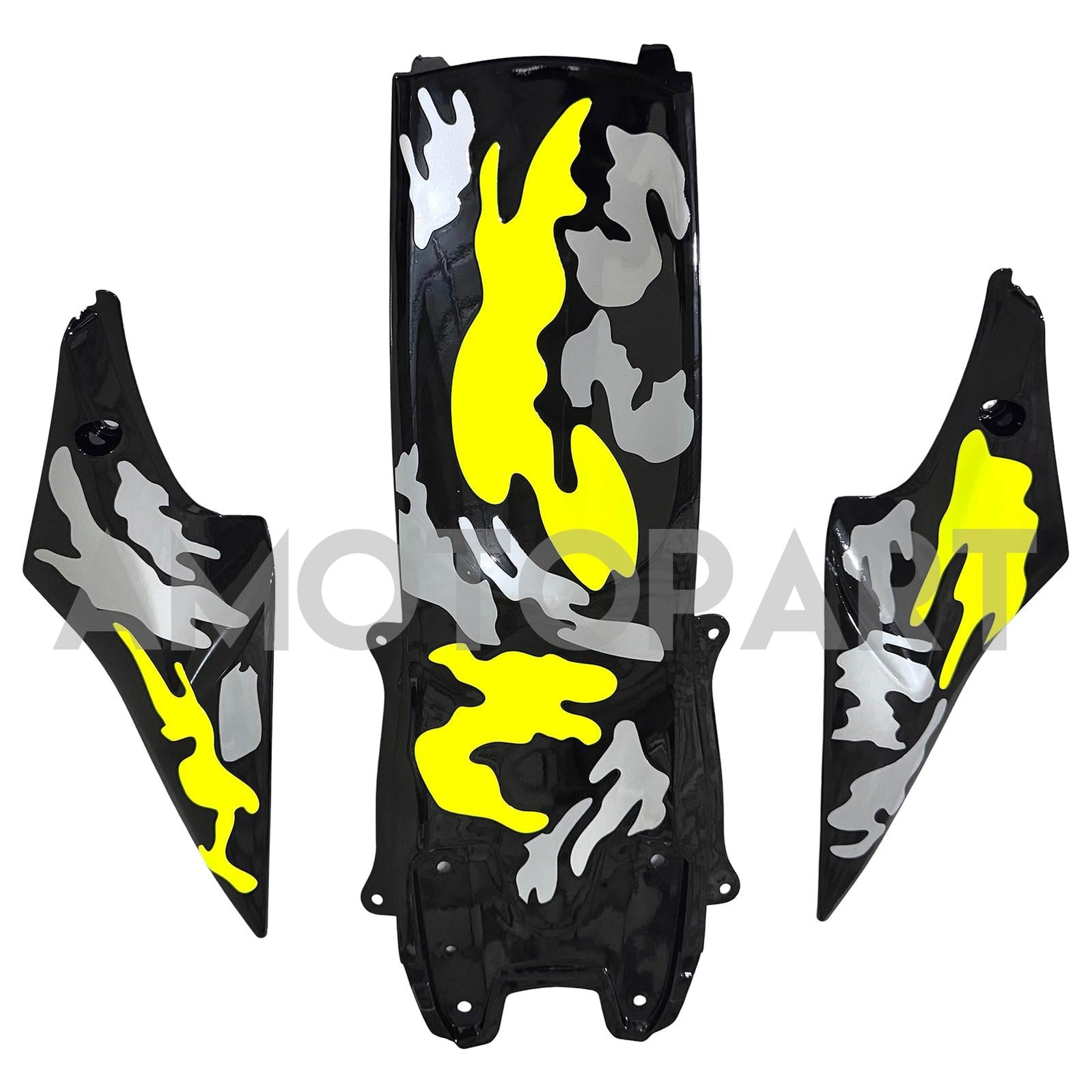 Amotopart 2006-2007 Suzuki GSXR 600/750 Yellow Grey Black Fairing Kit