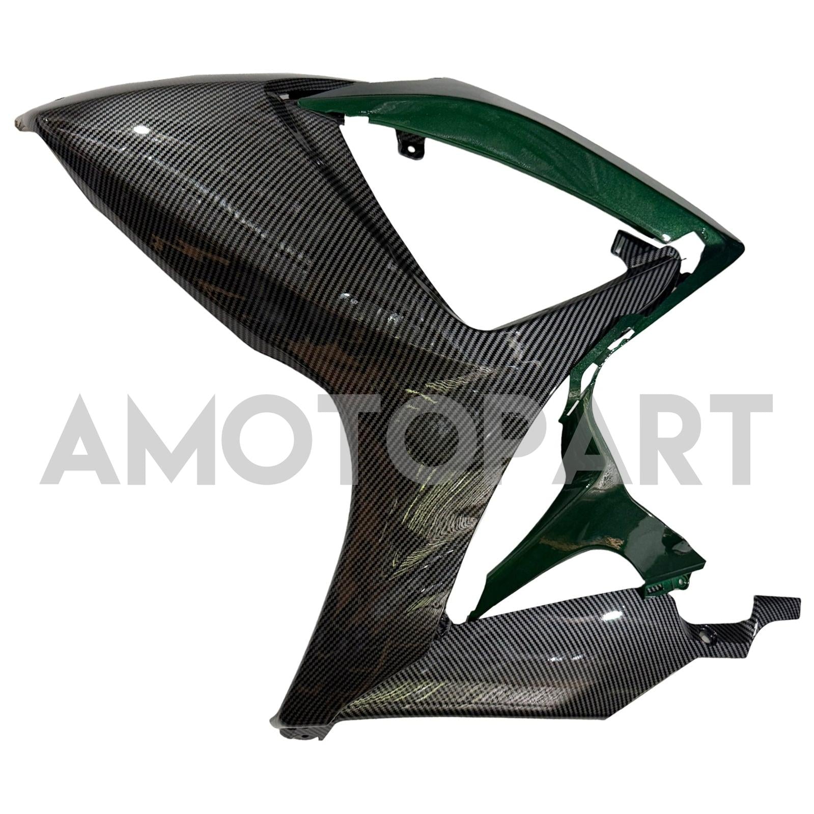 Amotopart 2006-2007 Suzuki GSXR 600/750 Dark Green & Carbon Fiber Fairing Kit