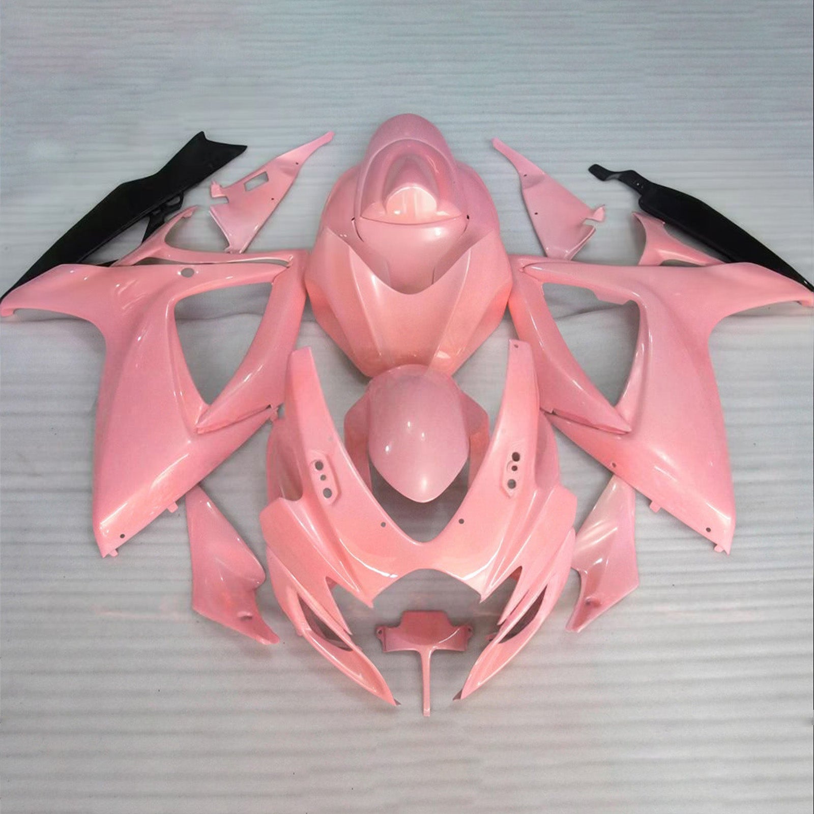 Amotopart 2006-2007 Suzuki GSXR 600/750 Pink Black Fairing Kit