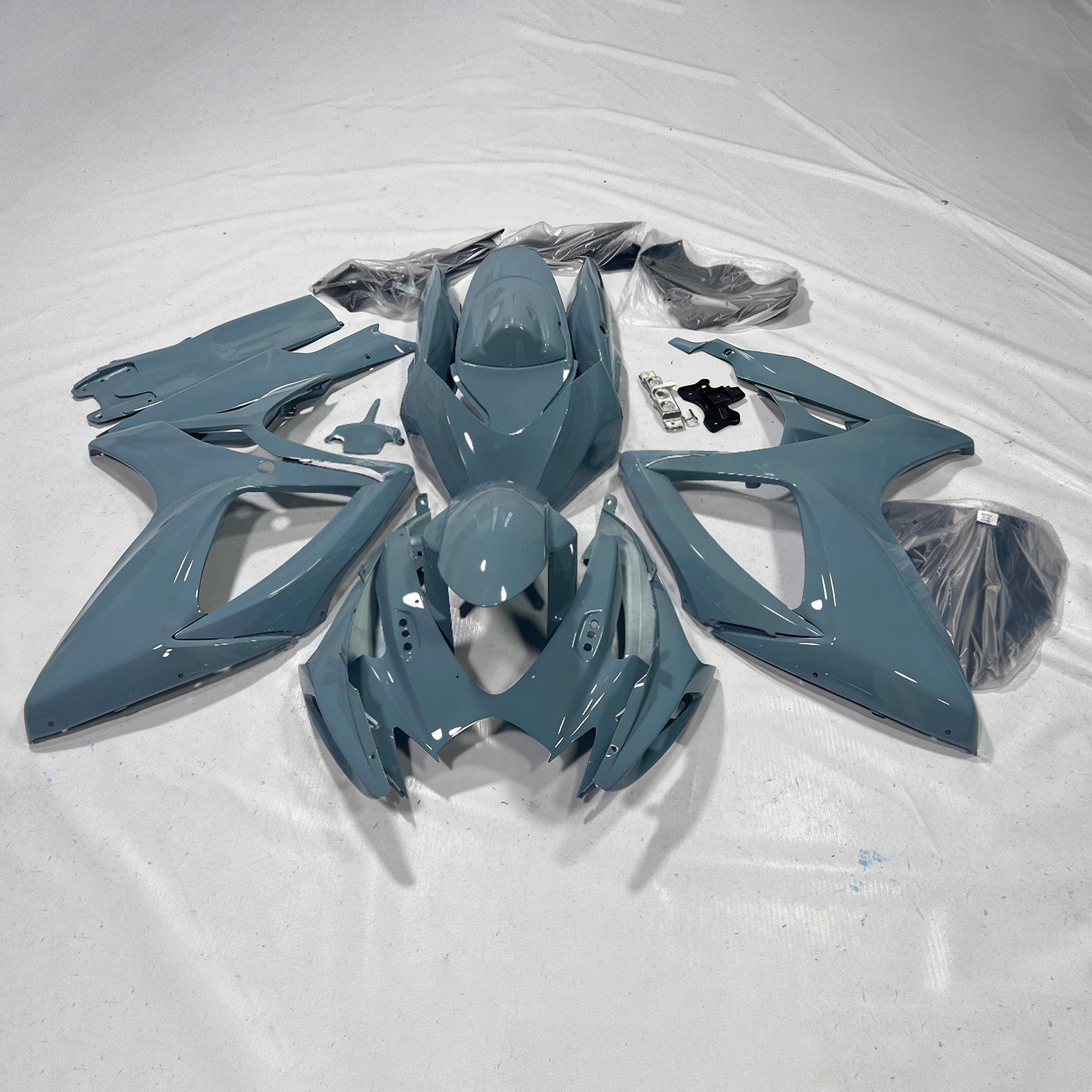 Amotopart 2006-2007 Suzuki GSXR 600/750 Grey Fairing Kit