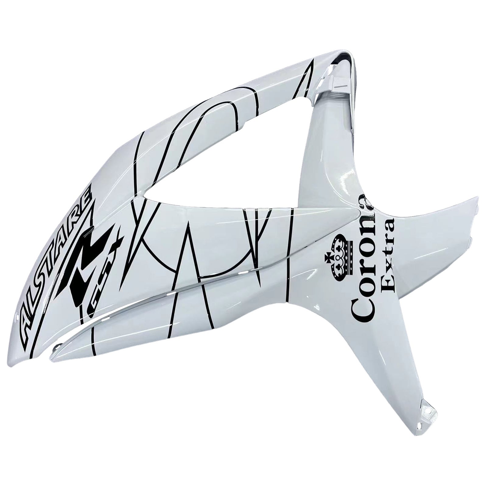 AMOTOPART 2008-2010 SUZUKI GSXR 600/750 K8 VIT MED Black Accent Fairing Kit