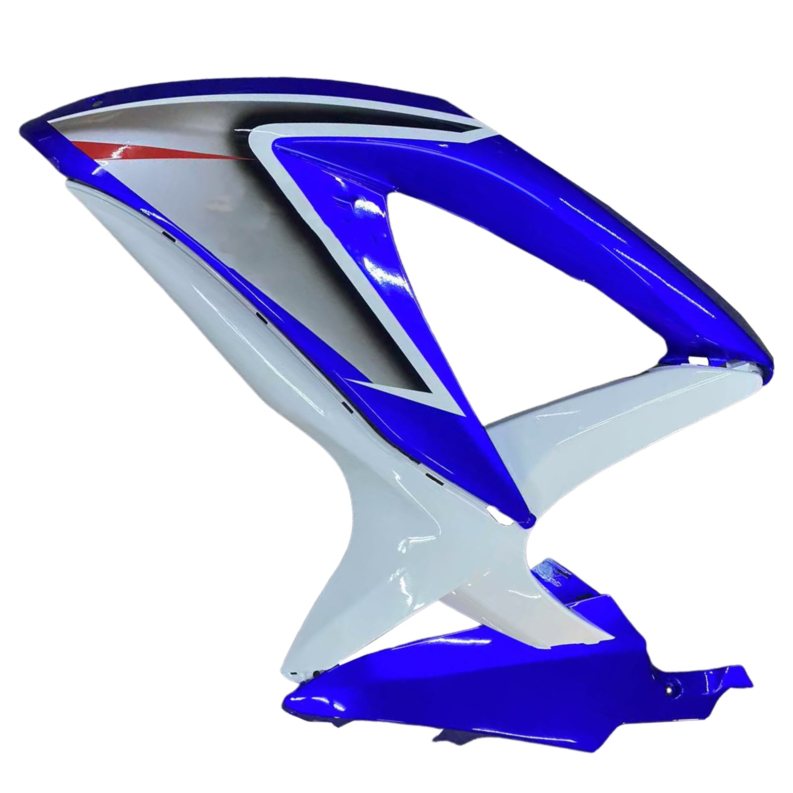 Amotopart 2008-2010 GSXR 600750 Suzuki Fairing White & Blue Kit