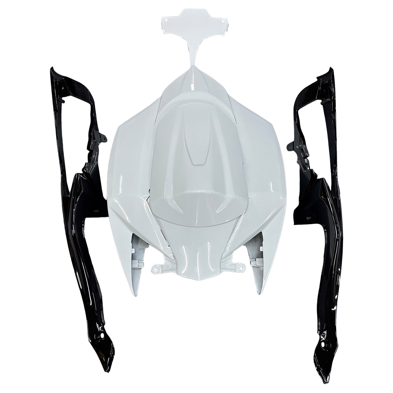 Amotopart 2008-2010 Suzuki GSX-R 600 GSX-R 750 Blue & White Fairing Kit