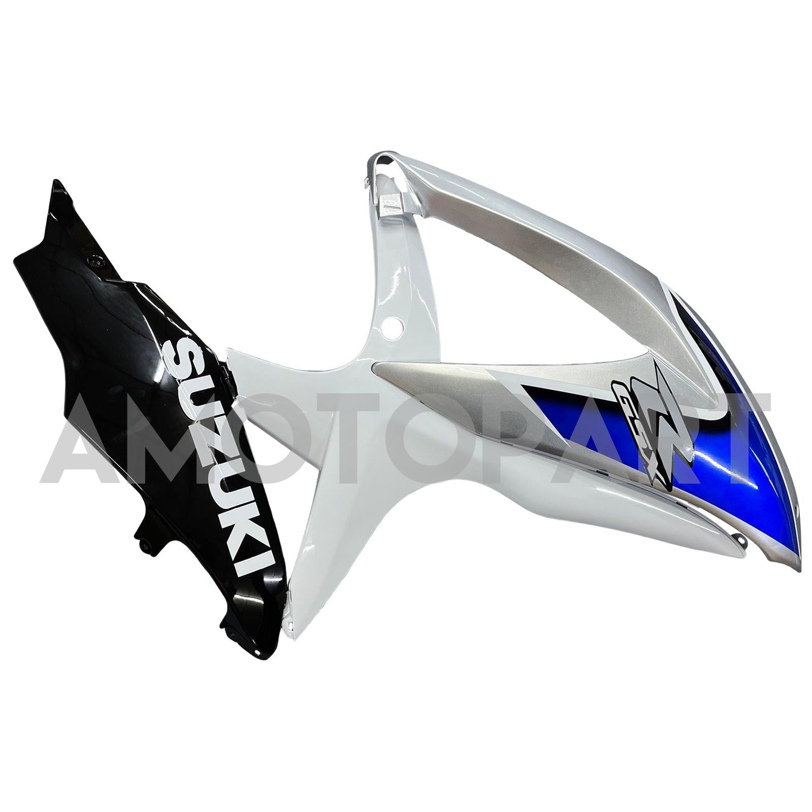 Amotopart 2008-2010 Suzuki GSX-R 600 GSX-R 750 Blau&Weißes Verkleidungsset
