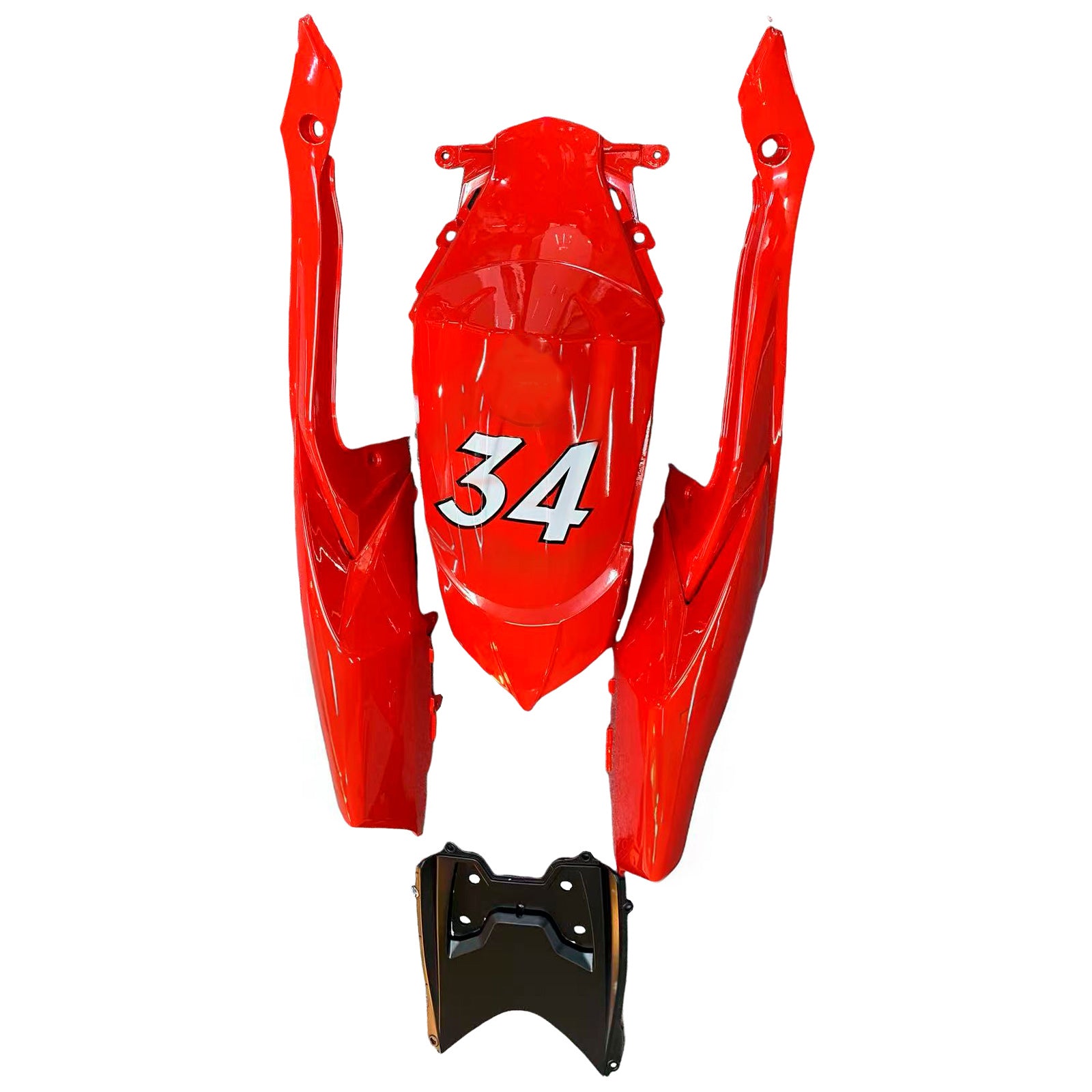 Amotopart 2008-2010 K8 GSXR 600/750 Suzuki Gray & Blue Fairing Kit