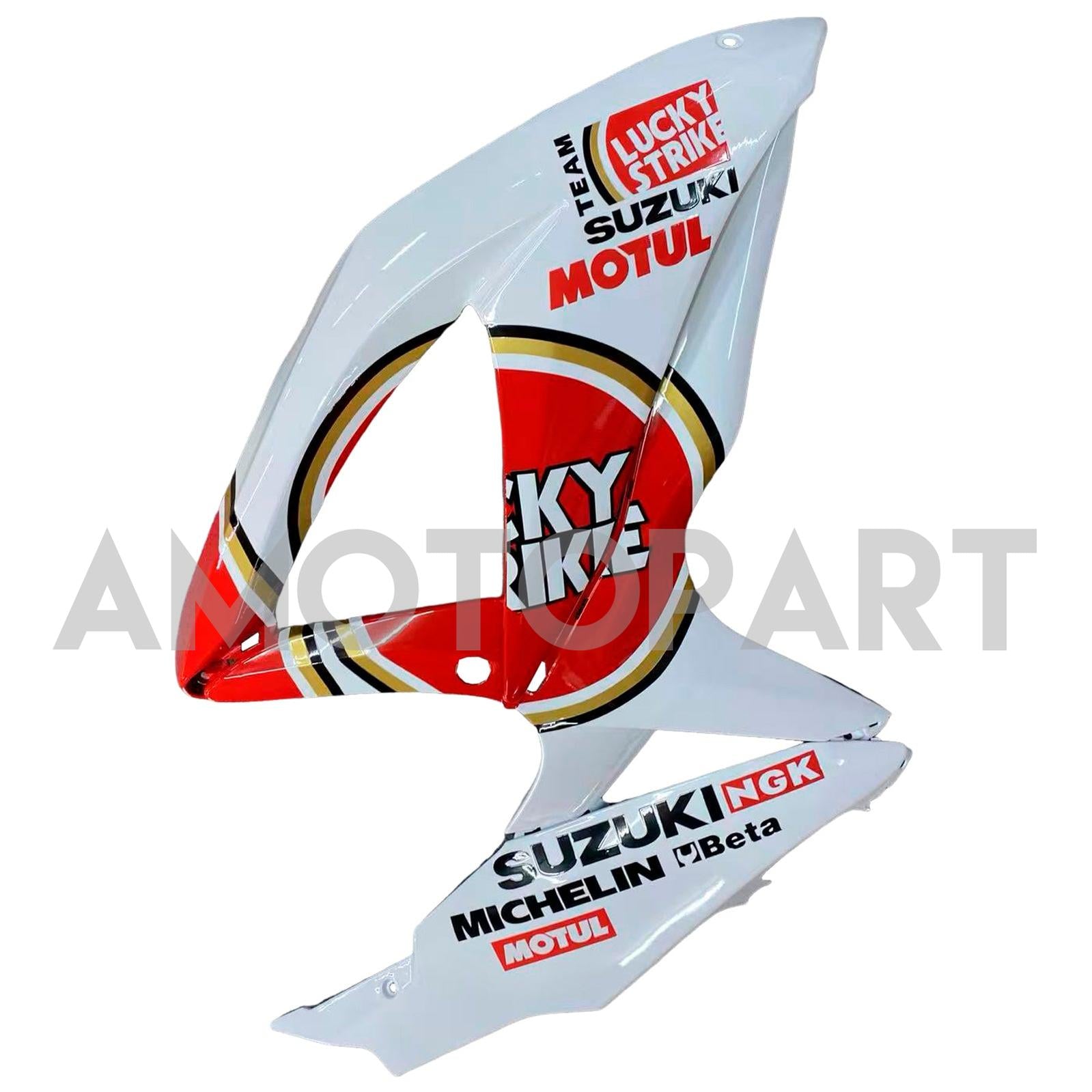 Amotopart 2008-2010 K8 GSXR 600/750 Suzuki White Red Fairing Kit