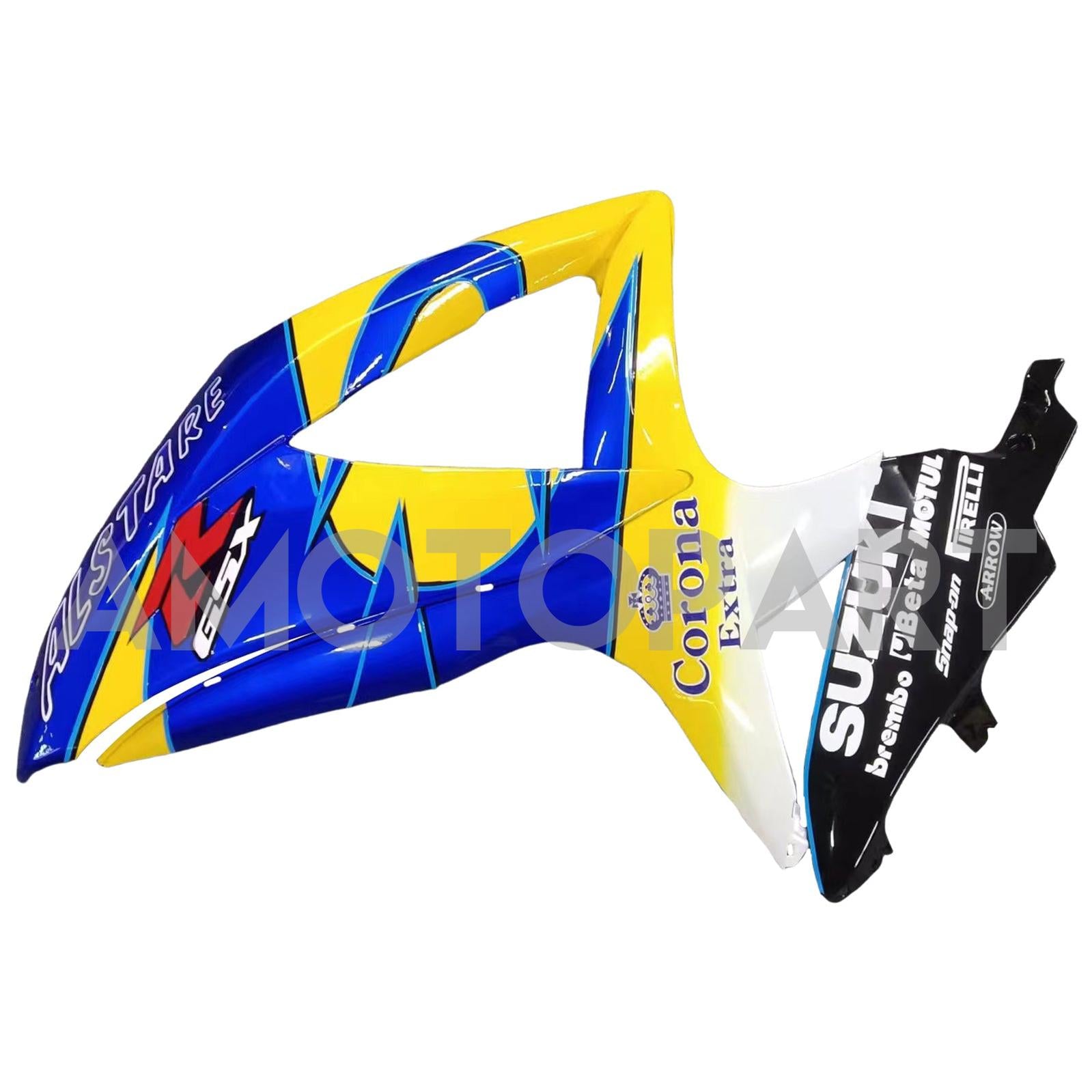 Amotopart 2008–2010 Suzuki GSXR 600/750 K8, Blau&Gelbes Verkleidungsset