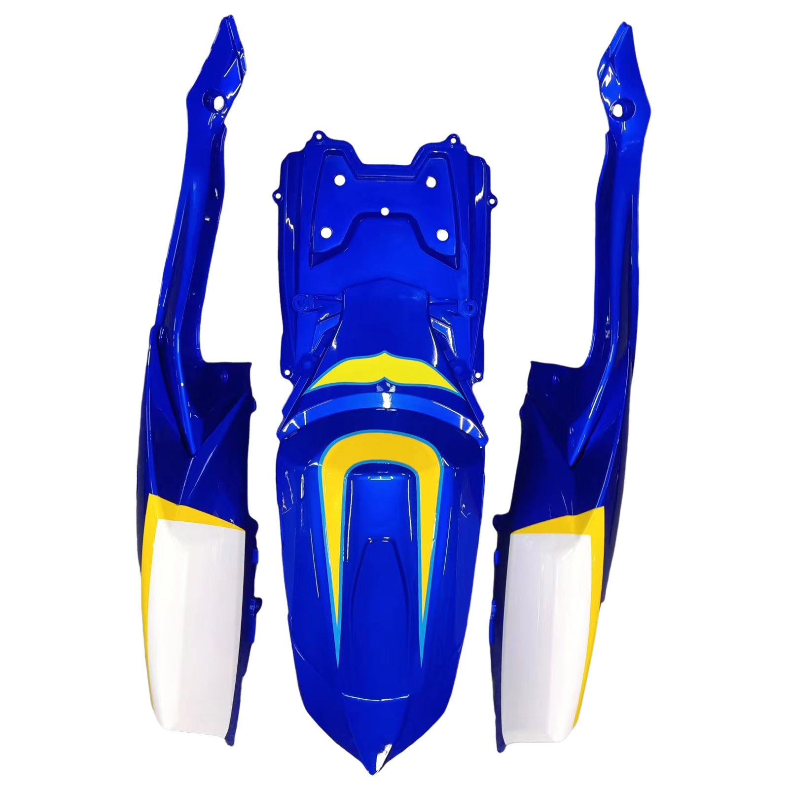 Amotopart Kit carena blu e giallo Suzuki GSXR 600/750 K8 2008-2010