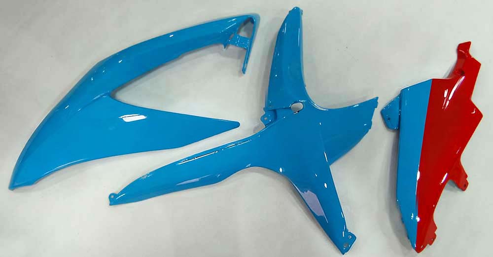 Amotopart 2008-2010 Suzuki GSXR 600/750 Blue Red Fairing Kit