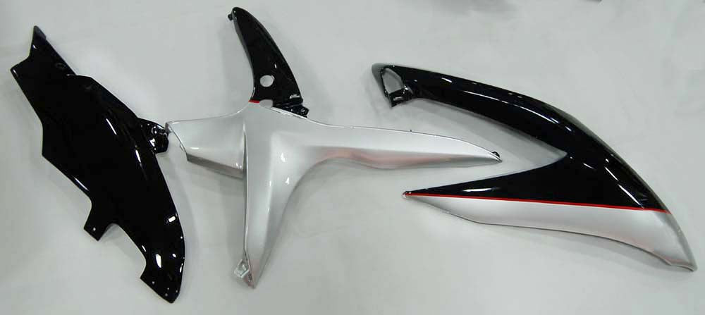 Amotopart 2008-2010 Suzuki GSXR 600/750 Black White Fairing Kit