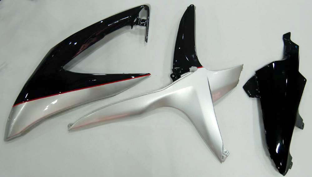 Amotopart 2008-2010 Suzuki GSXR 600/750 Black White Fairing Kit