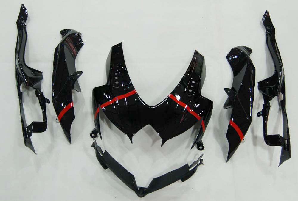 Amotopart 2008-2010 Suzuki GSXR 600/750 Black White Fairing Kit