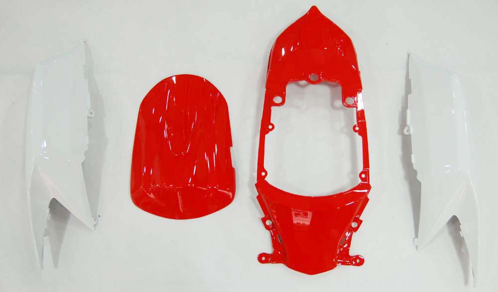 Amotopart 2008-2010 Suzuki GSXR 600/750 White Red Fairing Kit