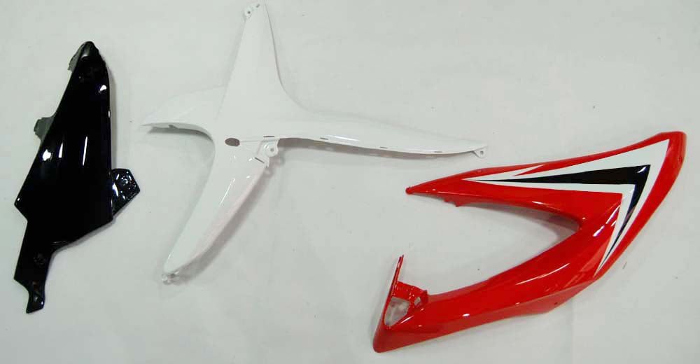Amotopart 2008-2010 Suzuki GSXR 600/750 White Red Fairing Kit