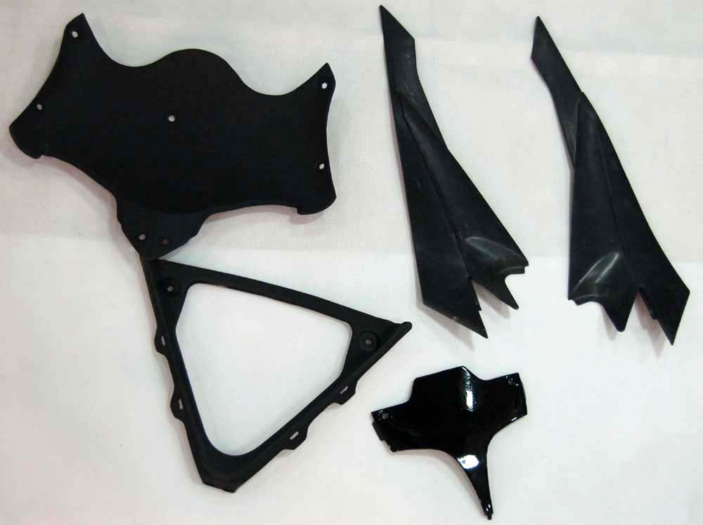 Amotopart 2008-2010 Suzuki GSXR 600/750 Black Green Fairing Kit