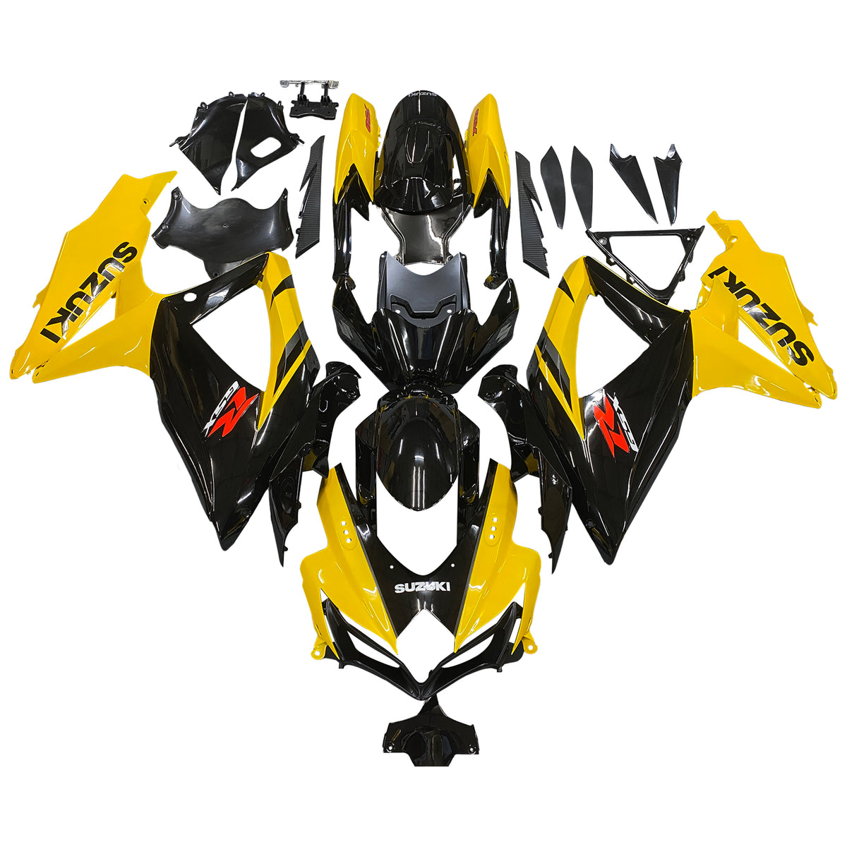 Amotopart 2008-2010 Suzuki GSXR 600/750 K8 Yellow&Black Fairing Kit