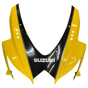 Amotopart 2008-2010 Suzuki GSXR 600/750 K8 Kit de carenado amarillo y negro