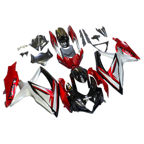 Amotopart 2008-2010 Suzuki GSXR600750 carenatura G-Sliver e kit rosso